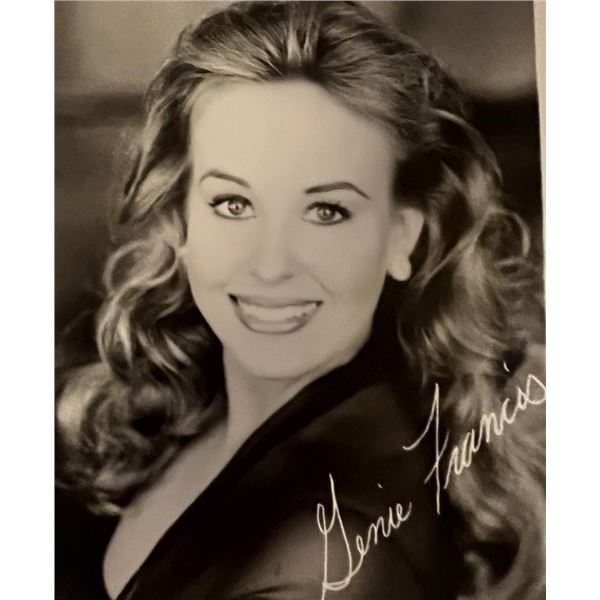 Genie Francis facsimile signed photo. 3x5 Inches