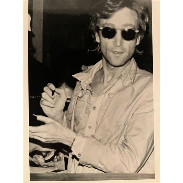 John Lennon unsigned photo