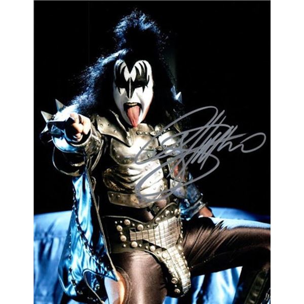 Kiss Gene Simmons facsimile signed photo