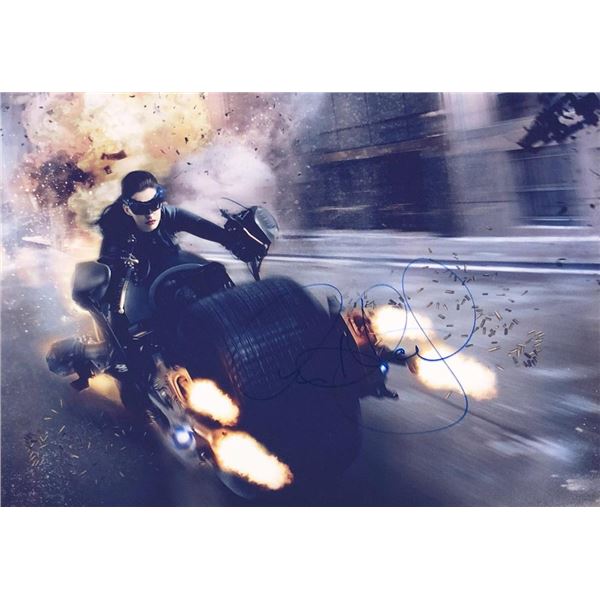 The Dark Knight Rises Anne Hathaway facsimile signed  movie photo
