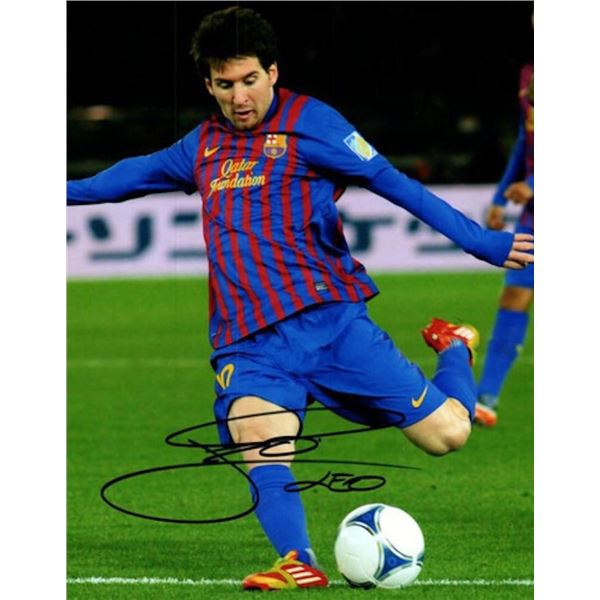 FC Barcelona Lionel Messi facsimile signed photo