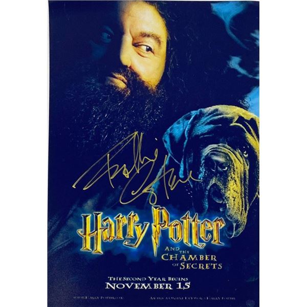 Harry Potter and the Chamber of Secrets Robbie Coltrane facsimile signed  movie photo