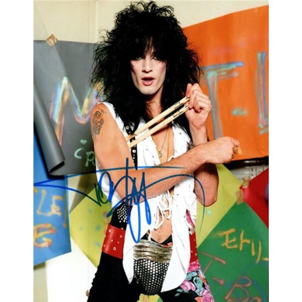 MÃ¶tley CrÃ¼e Tommy Lee facsimile signed photo