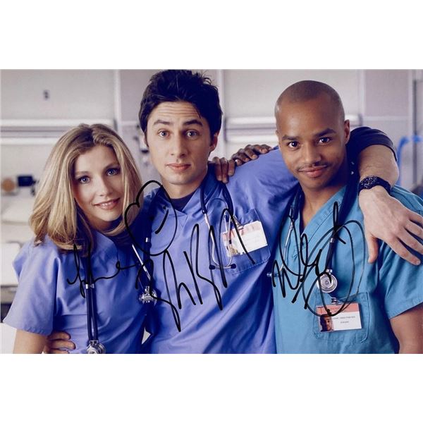Scrubs cast facsimile signed  photo