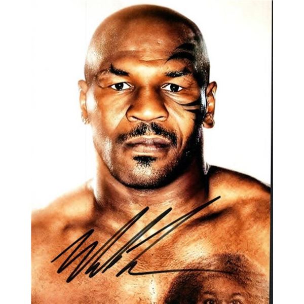 Mike Tyson facsimile signed photo