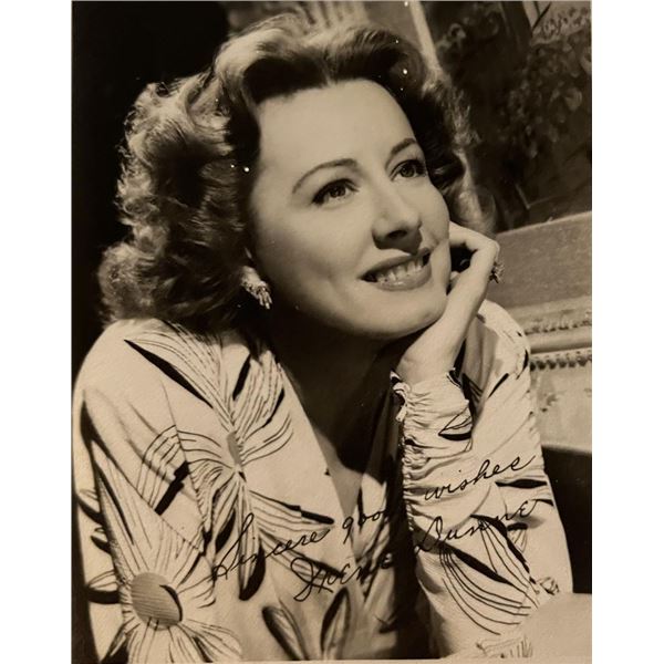 Irene Dunne facsimile signed photo. 3x5 inches