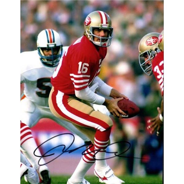 SF 49ers Joe Montana facsimile signed photo