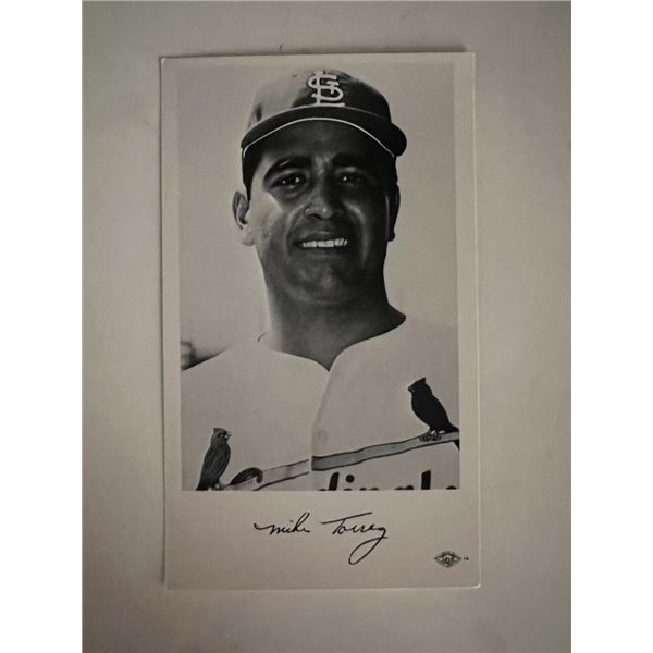 Mike Torrey facsimile signed photo. 3x5 inches