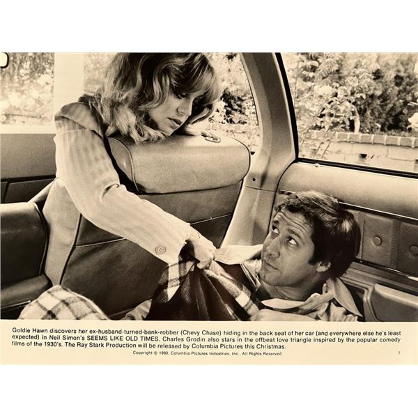 Chevy Chase/ Goldie Hawn unsigned photo