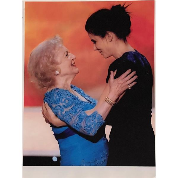 Betty White and Sandra Bullock Unsigned Photo