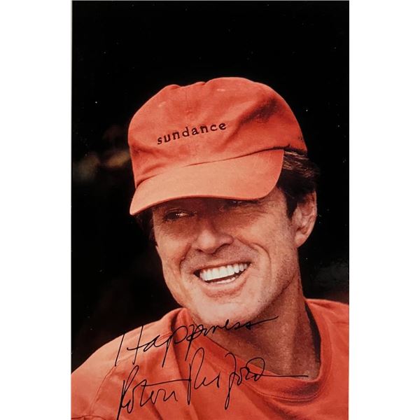 Robert Redford facsimile signed postcard. 3x5 inches
