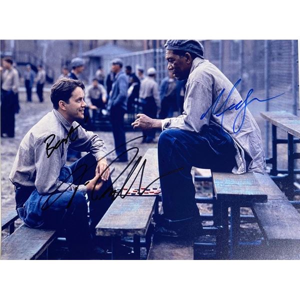 The Shawshank Redemption Tim Robbins and Morgan Freeman facsimile signed  movie photo