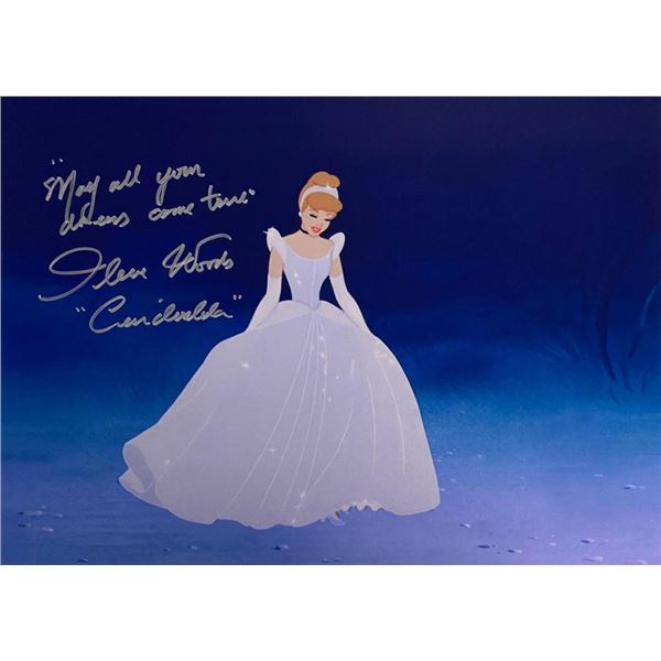 Cinderella Ilene Woods facsimile signed  movie photo