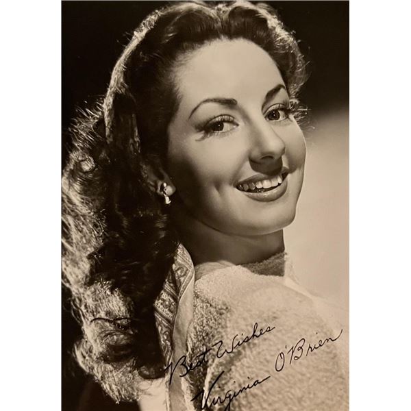 Virginia O'Brien facsimile signed photo. 3x5 inches