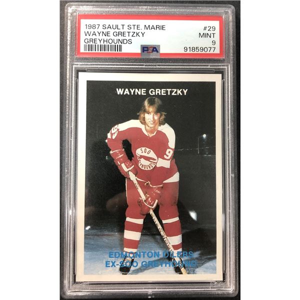 1987 Wayne Gretzky PSA 9 - Sault Ste Marie Greyhounds