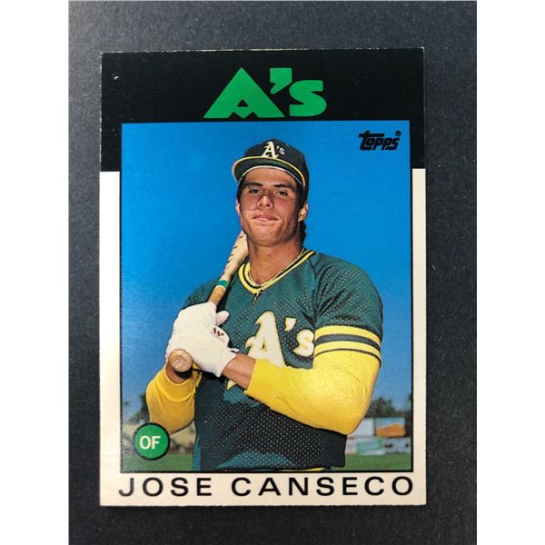 1986 Topps Traded - Jose CANSECO Rookie Card