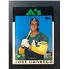 Image 1 : 1986 Topps Traded - Jose CANSECO Rookie Card