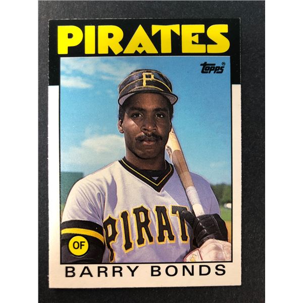 1986 Topps Traded Barry BONDS Rookie - Pirates