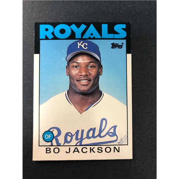 1986 Topps Traded BO JACKSON Rookie - Royals