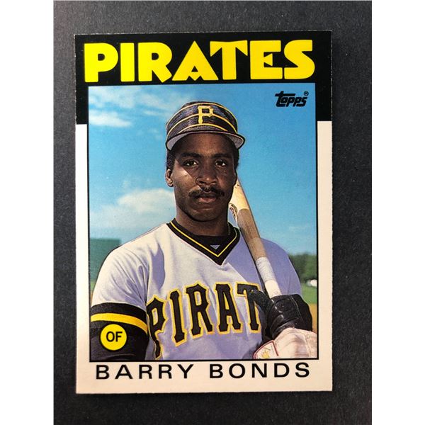 1986 Topps Traded Barry BONDS Rookie - Pirates