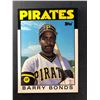 Image 1 : 1986 Topps Traded Barry BONDS Rookie - Pirates