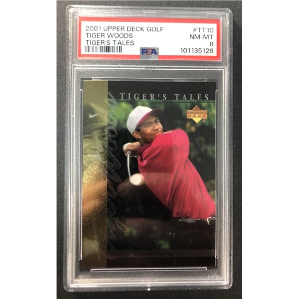 Tiger WOODS - PSA 8 - 2001 UD