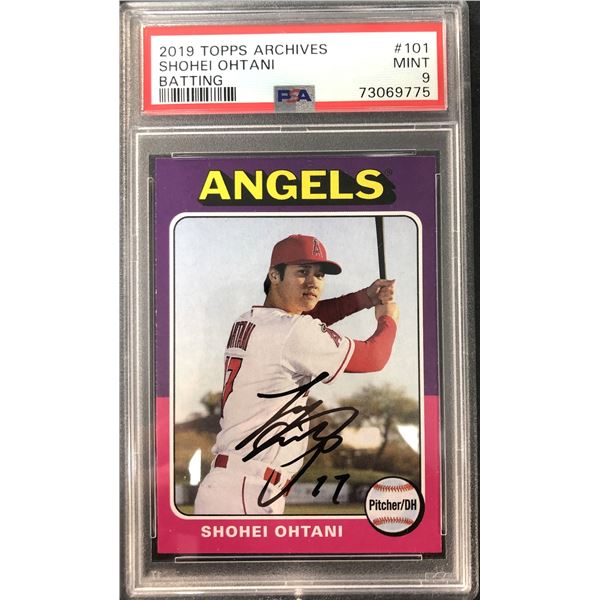2019 Archives Shohei Ohtani PSA 9 - Angels