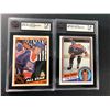 Image 1 : 1984-85 Topps Wayne GRETZKY x2 Graded - Oilers