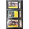 Image 1 : Wayne GRETZKY Graded Lot x3 - 1980 to 1983 - Oilers