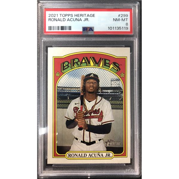 2021 Heritage Ronald ACUNA PSA 8 - Braves
