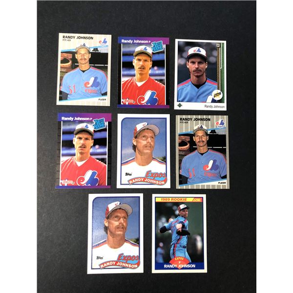 Randy Johnson ROOKIE Card Lot x8 - Expos