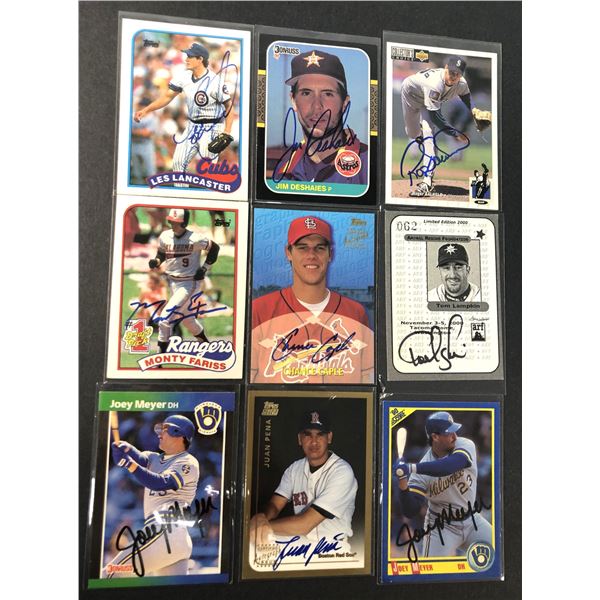 Autograph Lot x9 - Baseball