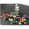 Image 1 : Football Figurines x6 - Romo, Montana, Sanders