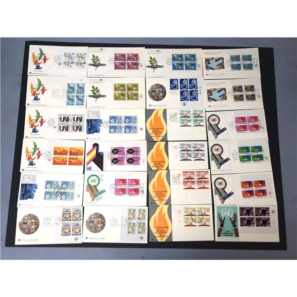 UN First Day Covers LOT x24