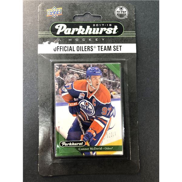2017-18 OILERS Parkhurst Team Set - McDavid, Draisaitl