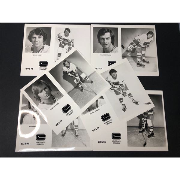 1973-74 Canucks Media Photo Headshot x6