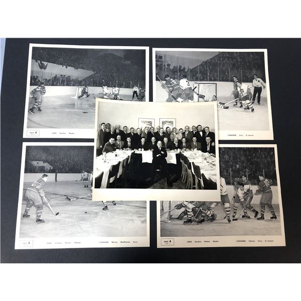 1951 Quaker Poster Series - Leafs & Canadiens x4