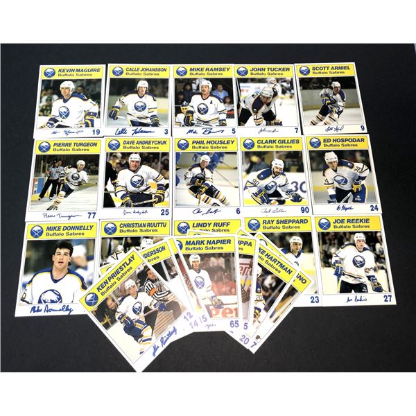 1987-88 Sabres Blue Shield Postcard FULL SET - Turgeon RC