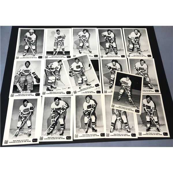 1970-71 RBC Vancouver Canucks Player Of The Week LOT