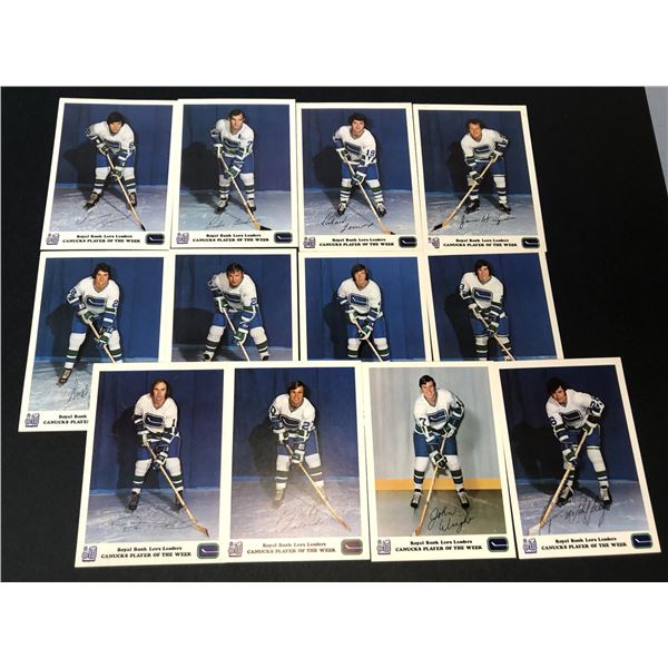 1971-72 RBC Vancouver Canucks Player Of The Week LOT