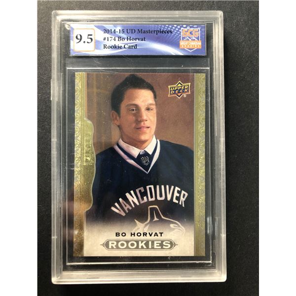 Bo Horvat Rookie Card - Graded 9.5 - 2014-15 UD Masterpieces CANUCKS