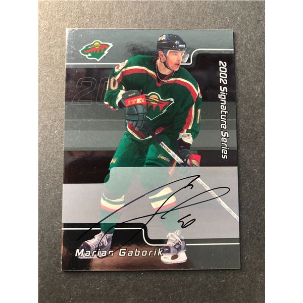 Marian Gaborik AUTOGRAPH Card - 2002 ITG - Wild