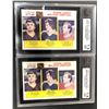 Image 1 : 1980-81 OPC Wayne GRETZKY x2 Graded Cards - Lafleur Dionne Oilers