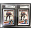 Image 1 : 1984-85 Topps x2 GRADED Wayne GRETZKY - Oilers