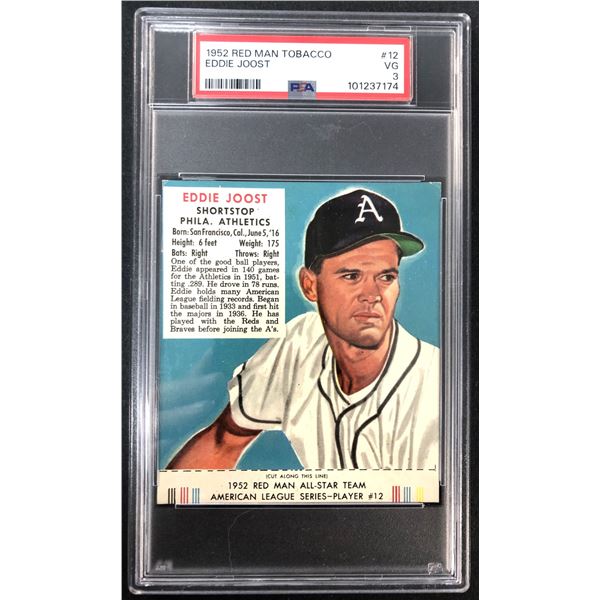 1952 Red Man - Eddie Joost PSA 3 - Athletics