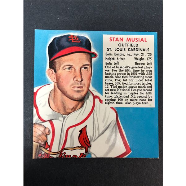 1952 Red Man Tobacco - STAN MUSIAL - Cardinals
