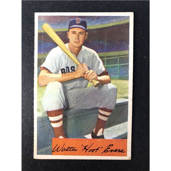 1954 Bowman - Walter HOOT Evers - Red Soxs