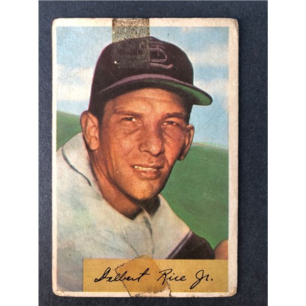 1954 Bowman - Del Rice - Cardinals