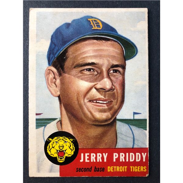 1953 Topps - Jerry Priddy - Tigers 113
