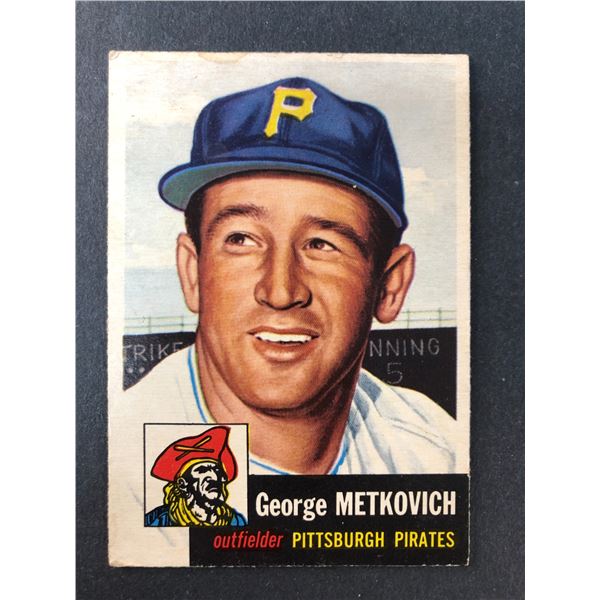 1953 Topps - George Metkovich - Pirates 58